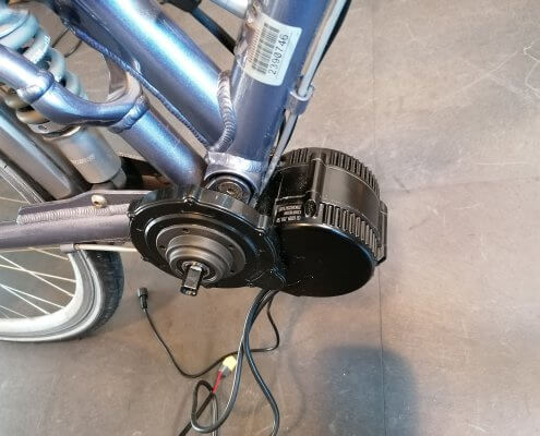 fietsombouw met middenmotor